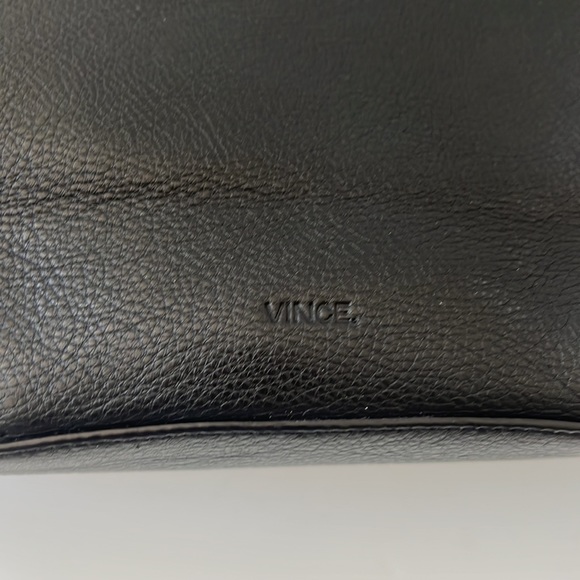 Vince Oversized Fold Over Leather Clutch - Picture 4 of 8